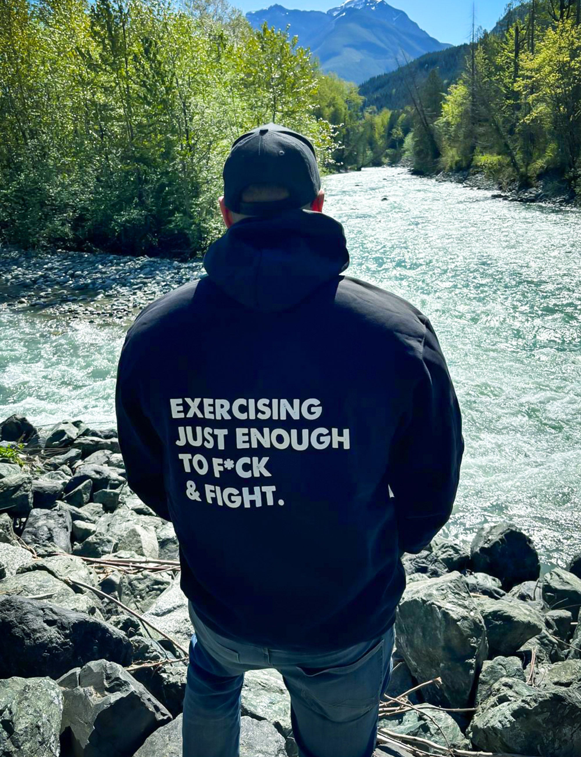 Exercising Just Enough Hoodie